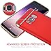 Galaxy S8 Plus Case, VANSIN 3 In 1 Ultra Thin and Slim Hard Case Coated Non Slip Matte Surface with Electroplate Frame for Samsung Galaxy S8 Plus Case (2017) -- (Red & Gold)