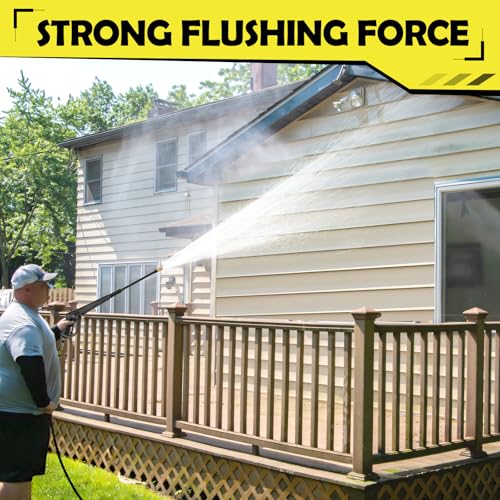 4500 Max PSI 1.76 GPM 14.5-Amp Electric High Pressure Washer 1800W for Cars Fences Driveways Patios with 4 Interchangeable Nozzles, Foam Cannon and Hose Reel, Yellow