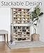 STORAGE MANIAC Expandable Shoe Rack, Stackable Shoe Rack for Closet, Small Shoe Rack Organizer for Entryway, Adjustable Shoe Rack for Garage, Shoe Rack for Front Door, Metal Shoe Rack, Black 8 Tier