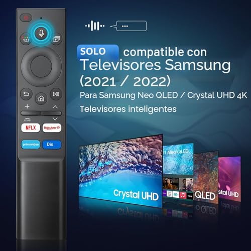 Remote Control for Samsung Smart TV, Universal Remote Control for Samsung Smart TV – QLED Crystal UHD 4K Smart TVs