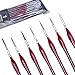 MEEDEN Micro Detail Paint Brush Set - 7 Tiny Fine Miniature Art Brushes for Acrylic, Watercolor, Oil Painting - Miniatures, Models, Airplane Kits, Nail, Rock Painting