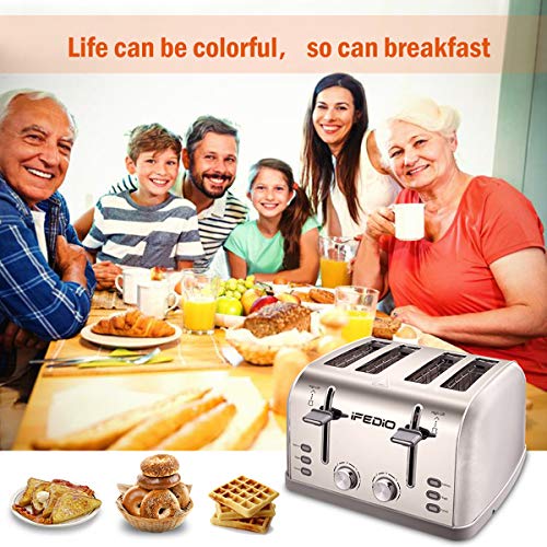 Toaster 4 Slice , Extra Wide Slot Toasters Bagel/Defrost/Cancel