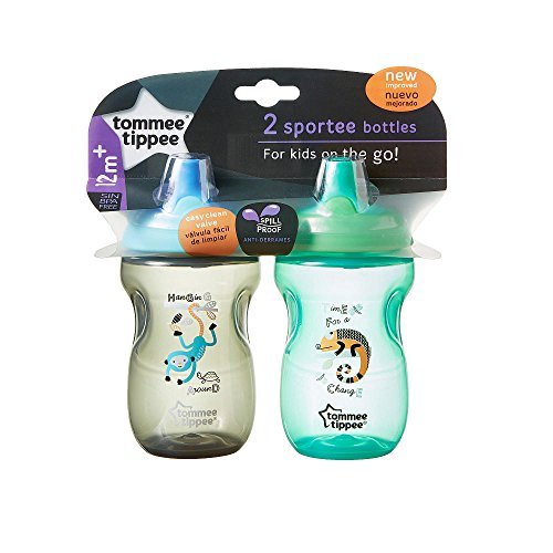 Tommee Tippee 2 Pack 10 Ounce Sportee Bottle - Blue/Teal