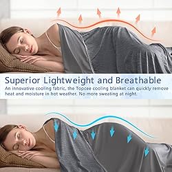 Topcee Cooling Blanket (90"x90"Queen Size) for