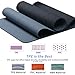 WWWW pido TPE Yoga Mat SGS Certified Non Slip Exercise Mat with Carry Bag and Strap,Body Alignment System,Tear Resistant,72″x 26″ Thichness 1/4″ for Yoga Pilates (Blue Gray + Navy Blue)thumb 3