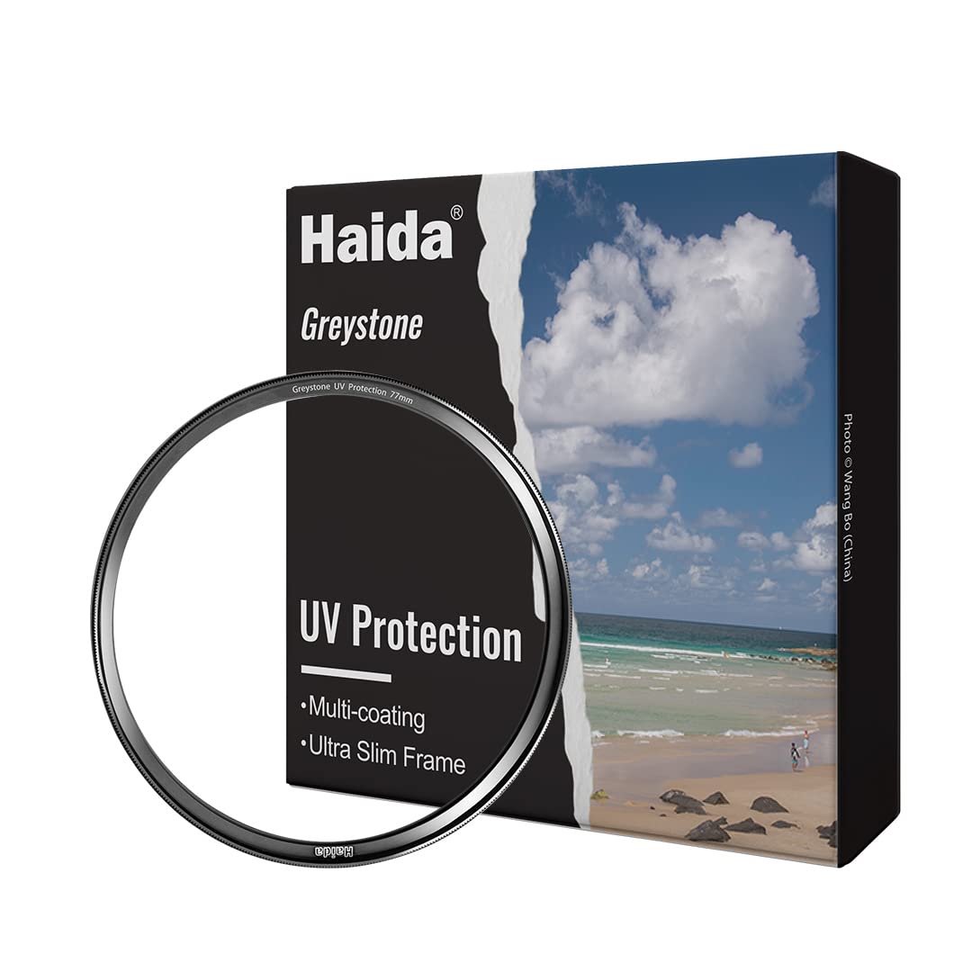 Haida 67mm UV Filter with Golden Outer Ring - Ultra Slim Ultraviolet Lens Filter Multi-Coated Protective Filter