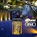 deaunbr Solar Lantern Outdoor Lights for Decorative Atmosphere Hanging Garden Lantern cylindrical Table Lamp Night Light Warm lighting for Courtyard, Party, Walkway,Terrace, garden, Lawn (1 pack)