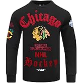 Pro Standard NHL mens Mens Nhl Old English Brushed Back French Terry Crewneck Sweatshirt