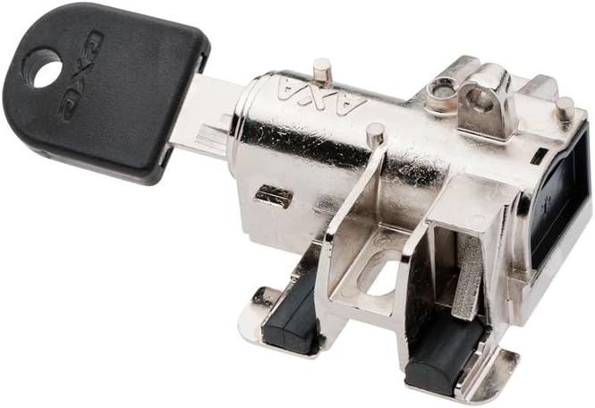 AXA Bosch 2 Tube Battery Pack Lock - Silver, N/A, Nicht zutreffend