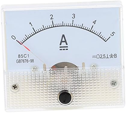 Trudged(TM) DC 0-5A Mini Pocket Amperimetro Analogico Analog Ammeter Panel meter Tester amperemeter For Experiment Home Use diagnostic-tool