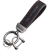 Huatsing Genuine Leather Car Keychain Key Chain for Chevrolet Accessories, Family Present for Man and Woman