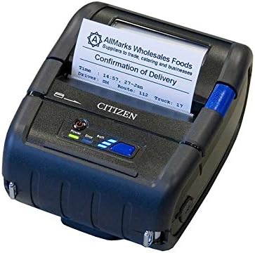 Citizen America CMP-20U CMP-20 Series Portable Mobile Receipt Printer, 2" Printer Class Size, 203 DPI Resolution, Standard, Black