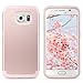 ULAK Galaxy S6 Case, S6 Case, Shock Resistant Hybrid Soft Silicone Hard PC Cover Case for Samsung Galaxy S6, Will NOT Fit S6 Active (Rose Gold)