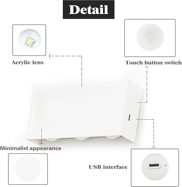 SHELPROJSU LED CORDLESS WALL SCONCE SET OF 2, 5200MAH RECHARGEABLE BATTERY OPERATED WALL LAMP WITH REMOTE CONTROL, 3 COLORS AND DIMMABLE MAGNETIC WIRELESS WALL LIGHT (WHITE, 2 PCS)