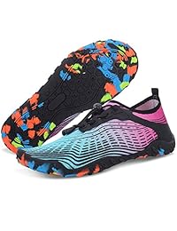 JIASUQI Womens Mens Summer Outdoor Beach Walking Swim Pool Water Shoes for Diving Boating