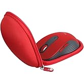 Hermitshell Hard Travel Case for Logitech Signature M650 L / M550 L Wireless Mouse (Red, Case for M650 L)