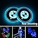 2Pcs LED Car Logo Cup Holder Lights for BMW, 7 Colors Changing USB Charging Mat Luminescent Cup Pad, LED Interior Atmosphere Lamp Decoration Light.(BMW)