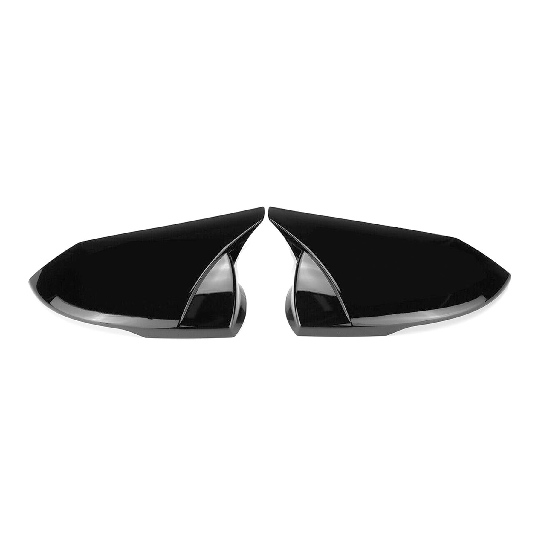 Photo 1 of Rear View Mirror Cover Caps Door Side Fit for Hyundai Elantra 2021-2024 Ox Horn Glossy Black