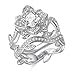 Newshe Jewellery Round White Cz 925 Sterling Silver Flower Wedding Band Engagement Ring Sets