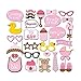 Tinksky 29pcs Baby Shower Photo Props, Baby Bottle Masks Pink Photobooth Props Newborn Girl Gift Party Decorations primary
