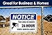 24 Hour Video Surveillance Sign, Under Video Surveillance, 10x14 Inches, Rust Free .040 Aluminum, Fade Resistant, Made in USA