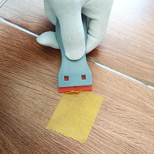 GUGUGI Plastic Razor Scrapers Drywall Scrapers Tile Knife with 10 PCS 1.5 inch Refillable Double Edge Plastic Razor Blades Ideal for Auto Window Tint, Vehicle Vinyl Wrap, Decal Sticker Removing - Thumbnail 6