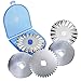 45mm Rotary Cutter Set for Sewing Fabric Leather Quilting Tools with 5 Replacement Pinking Rotary Blades