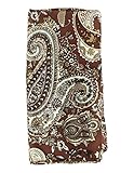 M&F Western 09048 Adult's Silk Wild Rag Paisley Brown 42-in x 42-in