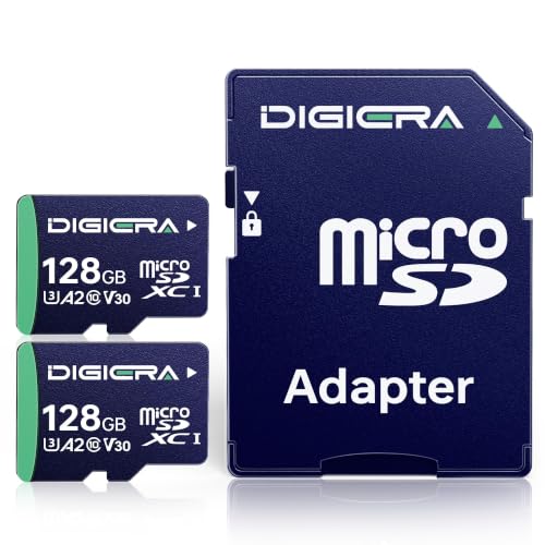 128 GB CT100 microSDXC UHS-I Speicherkarte mit Adapter - bis zu 100 MB/s, C10, U3, V30, Full HD, A2, Micro-SD-Karte für Smartphones, Tablets, Kameras,