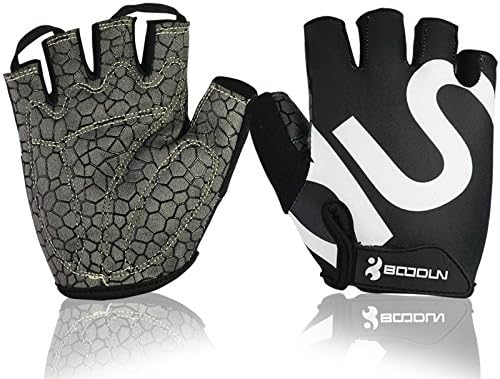 Cycling Gloves/Mountain Bicycle Bike Road Racing Gloves with Shock-absorbing Anti-slip Gel Pad Breathable Half Sport&amp; Work Gloves for Men and Women Size L