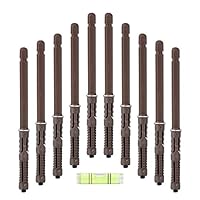 Floating Shelf Bracket, Howithme Concealed Blind Shelf Supports Hardware Heavy Duty Shelves Brackets for DIY Invisible Wall Mounts Custom Shelving Wood Shelves 10PCS