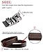 QISHI YUHUA Men's Solid Buckle Automatic Ratchet Leather Belt Buckle,kt311