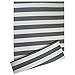 DII Contemporary Indoor/Outdoor Lightweight Reversible Fade Resistant Area Rug, Great For Patio, Deck, Backyard, Picnic, Beach, Camping, & BBQ, 4 x 6', Gray/White 3.5" Stripe