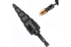 OUPUSES HVAC Repair Tool, 5 in 1 Air Conditioner Copper Pipe Expander Swaging Drill Set Copper Tubing Tool with 1/4, 3/8, 1/2, 5/8, 3/4 Bits