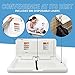 ECR4Kids Horizontal Diaper Changing Station with 500 Sanity Liners, Wall-Mounted, White Granite