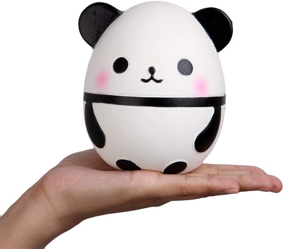 Anboor Squishies Panda Egg Mini Kawaii Slow Rising Squishies Squeeze Animal Toys Stress Relief Soft Gift Collection White - Image 3