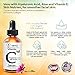 Venu Natural Vitamin C Serum for Face with Hyaluronic Acid, Aloe and Vitamin E Skin Nutrient Serum, Dark Spot Remover and Anti Wrinkle Serum (1oz)