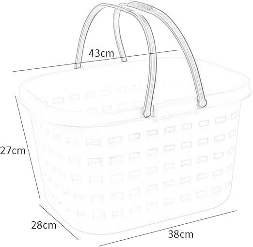 CAI Cesto de la ropa del hogar Plástico Dormitorio portátil Hogar Cesto