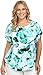 Calvin Klein Women's Plus Size Printed Blouse W/Hardware