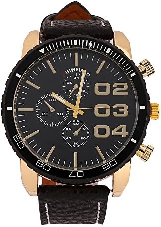 SHIWEIBAO Quartz Watch Cool Fashion Women Men's Leather Double Dial Large Dial