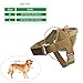 Yunlep Tactical K9 Dog Vest Harness Service Dog Vest Nylon Patrol Training Harness for Dog Outdoor Sports