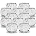 Just Artifacts Round Mercury Glass Votive Candle Holders 2-Inch Speckled Silver (Set of 12) - Mercury Glass Votive Candle Holders for Weddings and Home D&eacute;cor primary