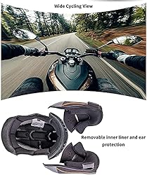 Bluetooth Flip Up Motorcycle Helmet for Women and