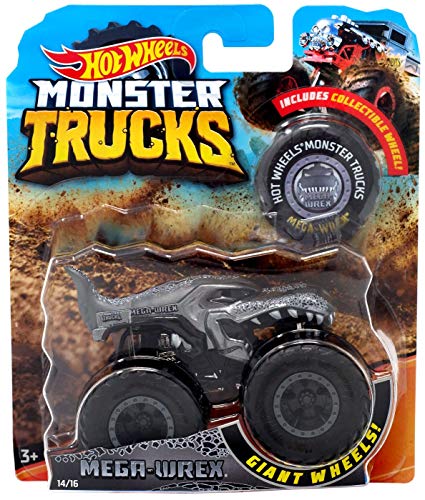 Hot Wheels Montster Trucks Mega Wrex with Button Giant Wheels