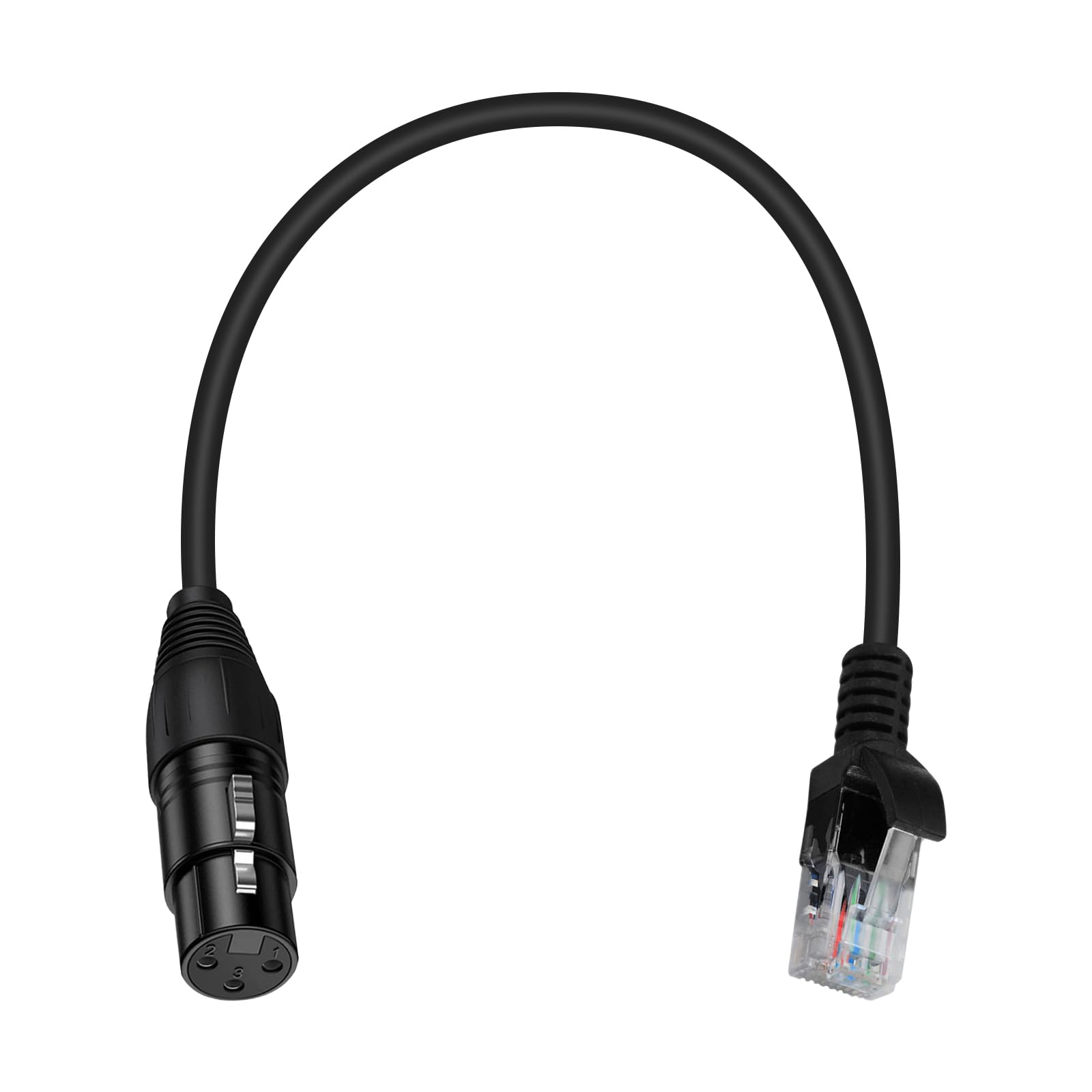 Maxhood RJ45 to Female XLR Adapter Cable, XLR 3 pin Female Connector to RJ45 Adapter for Amplifiers, Mixers, KTV Equipment, Lighting and Sound, 30cm