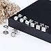 LOYALLOOK 12Pairs Stainless Steel Earrings For Men CZ Stud Earring Tiny Ball Stud Earrings Cartilage Earrings Endless Hoop Earrings For Men