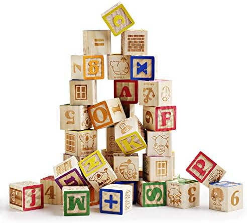 SainSmart Jr. Wooden ABC Blocks 40PCS 