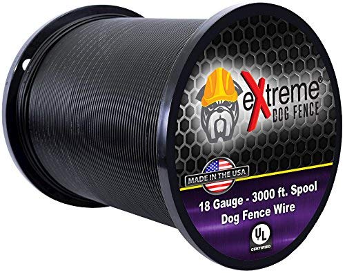 Universally Compatible Underground Fence Wire – 3000 Feet of 18 Gauge Solid Copper Wire for All Models of In-Ground Electric Dog Fence Systems…