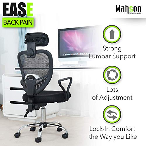 Wahson Home Executive Office Chair Improves Posture, Adjustable