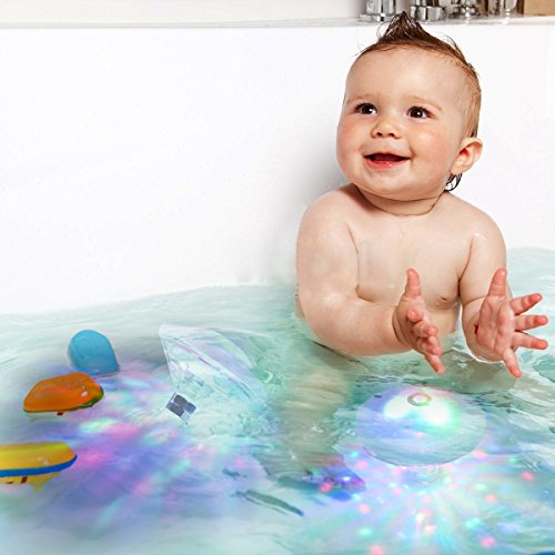 Bath Toys, Bath Lights for the Tub(7 Lighting Modes), Alrigon Bathtub Led Light Toys,Waterproof Colorful LED Bath Toys,Floating Lights for Bathtub Swimming Pool Party Bathroom Pond Spa